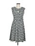 Wisp Print Gray Casual Dress Size 6 (petite) - photo 1