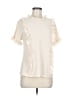 So Perla Ivory Short Sleeve Blouse Size M - photo 1