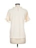 So Perla Ivory Short Sleeve Blouse Size M - photo 2