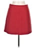 Topshop Solid Red Casual Skirt Size 6 - photo 1