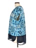 Roz & Ali Blue Short Sleeve Blouse Size L - photo 5