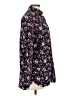 Lands' End Floral Black Long Sleeve Blouse Size 10 - photo 4