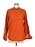 Zara Orange Long Sleeve Button-Down Shirt Size M - photo 1