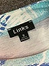 Links Blue 3/4 Sleeve Blouse Size S - photo 7