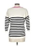 Talbots 100% Cotton Stripes White Pullover Sweater Size L - photo 2