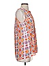 Adrienne Vittadini 100% Polyester Orange Sleeveless Blouse Size S - photo 4