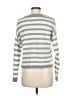 SO 100% Acrylic Stripes Silver Pullover Sweater Size M - photo 2