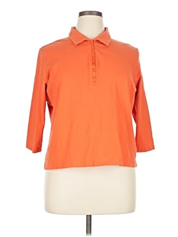 Carole Little Long Sleeve Polo (view 1)