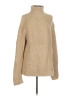Carmar Solid Tan Turtleneck Sweater Size S - photo 1