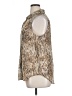 Liz Claiborne 100% Polyester Animal Print Tan Sleeveless Blouse Size XL - photo 5
