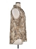 Liz Claiborne 100% Polyester Animal Print Tan Sleeveless Blouse Size XL - photo 4