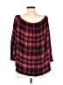 Cloth & Stone 100% Rayon Red 3/4 Sleeve Blouse Size M - photo 2