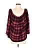 Cloth & Stone 100% Rayon Red 3/4 Sleeve Blouse Size M - photo 1