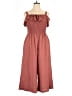 Lily Black 100% Polyester Solid Brown Jumpsuit Size L (estimated) - photo 1