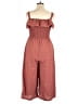 Lily Black 100% Polyester Solid Brown Jumpsuit Size L (estimated) - photo 2