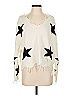 Polly & Esther 100% Acrylic Stars Ivory Pullover Sweater Size S - photo 1