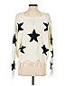 Polly & Esther 100% Acrylic Stars Ivory Pullover Sweater Size S - photo 2