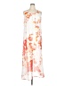 New Directions 100% Polyester Print White Casual Dress Size XL (petite) - photo 1