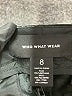 Who What Wear 100% Polyester Metallic Black Casual Pants Size 8 - photo 7