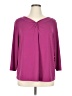 Koret 100% Polyester Solid Purple 3/4 Sleeve Blouse Size 1X - photo 1