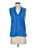 L.L.Bean Blue Sleeveless Blouse Size XS - photo 1