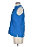 L.L.Bean Blue Sleeveless Blouse Size XS - photo 5