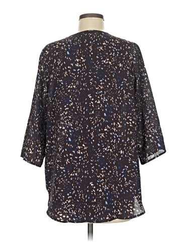 Three Dots 3/4 Sleeve Blouse (view 2)