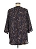 Three Dots 100% Polyester Brown 3/4 Sleeve Blouse Size M - photo 2