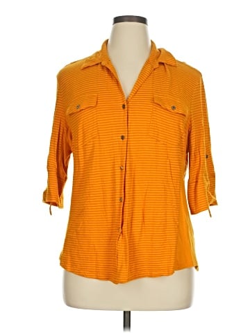 Cathy 3/4 Sleeve Button-Down Shirt (view 1)