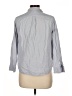 Everlane Stripes Gray 3/4 Sleeve Button-Down Shirt Size 10 - photo 2