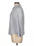 Everlane Stripes Gray 3/4 Sleeve Button-Down Shirt Size 10 - photo 5