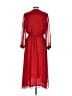 TOWOWGE 100% Polyester Red Casual Dress Size L - photo 2