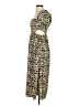 Blush 100% Polyester Animal Print Tan Casual Dress Size S - photo 5