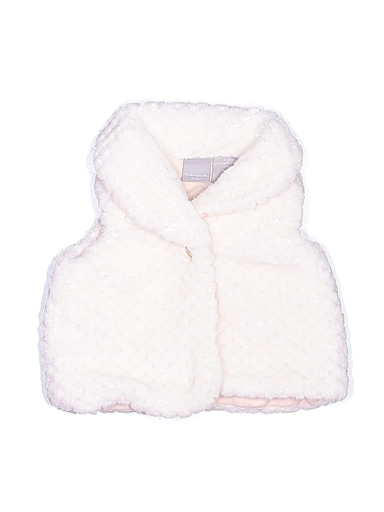 Pre-owned Tahari Babies' Vest In Ivory