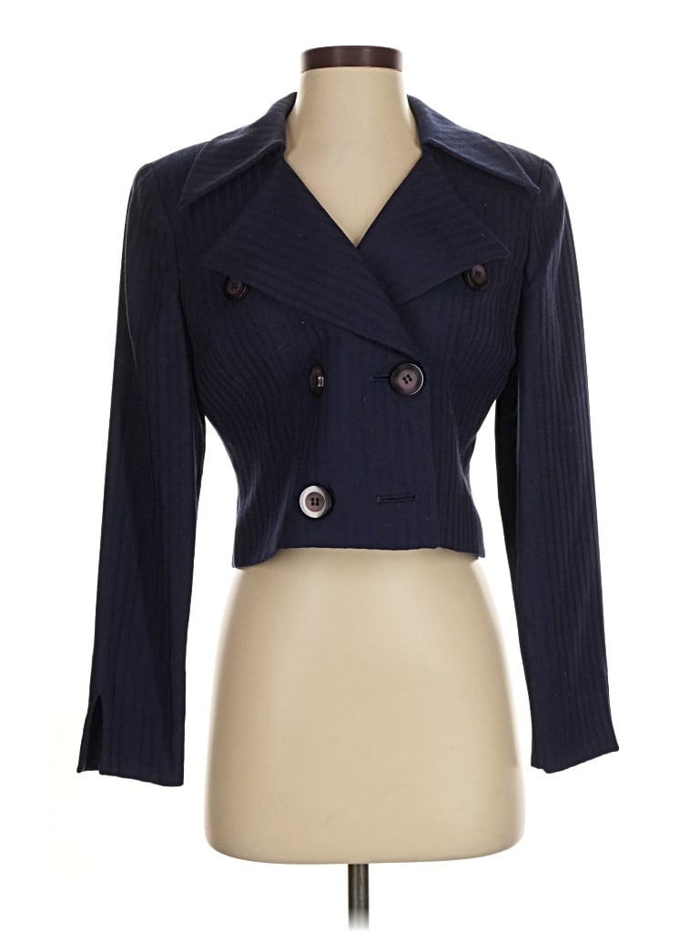 Pre-owned Dior Wool Blazer Jacket In Blue