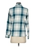 Nordstrom Plaid Blue Long Sleeve Blouse Size XS - photo 2