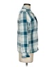 Nordstrom Plaid Blue Long Sleeve Blouse Size XS - photo 4