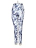 Bally Total Fitness Print Blue Active Pants Size S - photo 1