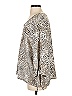 Chico's 100% Polyester Animal Print Silver Long Sleeve Blouse Size XL (3) - photo 5