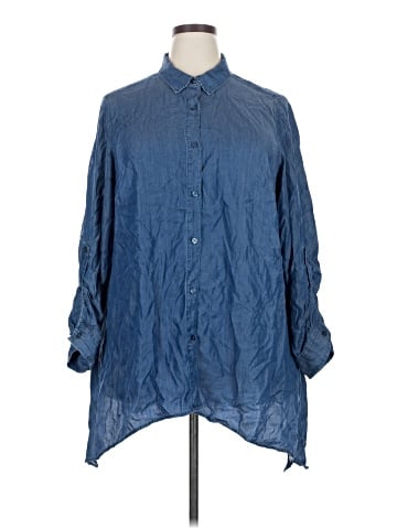 Zac & Rachel 3/4 Sleeve Button-Down Shirt (view 1)
