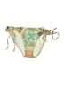 L Space Paisley Green Swimsuit Bottoms Size L - photo 1