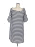 Donna Morgan Stripes Blue White 3/4 Sleeve Top Size 8 - photo 1
