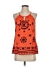 Solitaire 100% Rayon Orange Sleeveless Blouse Size S - photo 1