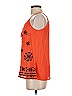 Solitaire 100% Rayon Orange Sleeveless Blouse Size S - photo 5