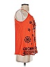 Solitaire 100% Rayon Orange Sleeveless Blouse Size S - photo 4