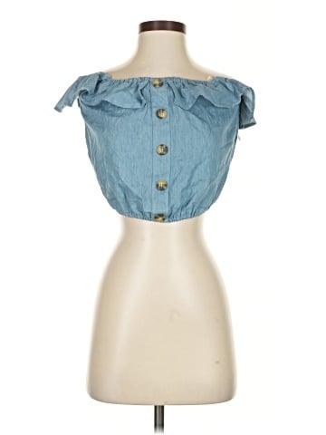 Ardene Sleeveless Button-Down Shirt (view 1)