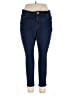 Tahari Solid Blue Jeans Size 18W - photo 1