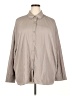 Haven Well Within Solid Gray Long Sleeve Button-Down Shirt Size XXL - photo 1