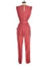 Leith 100% Rayon Solid Red Jumpsuit Size S - photo 2