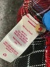 Justice 100% Viscose Plaid Red Long Sleeve Button-Down Shirt Size 7 - 8 - photo 4
